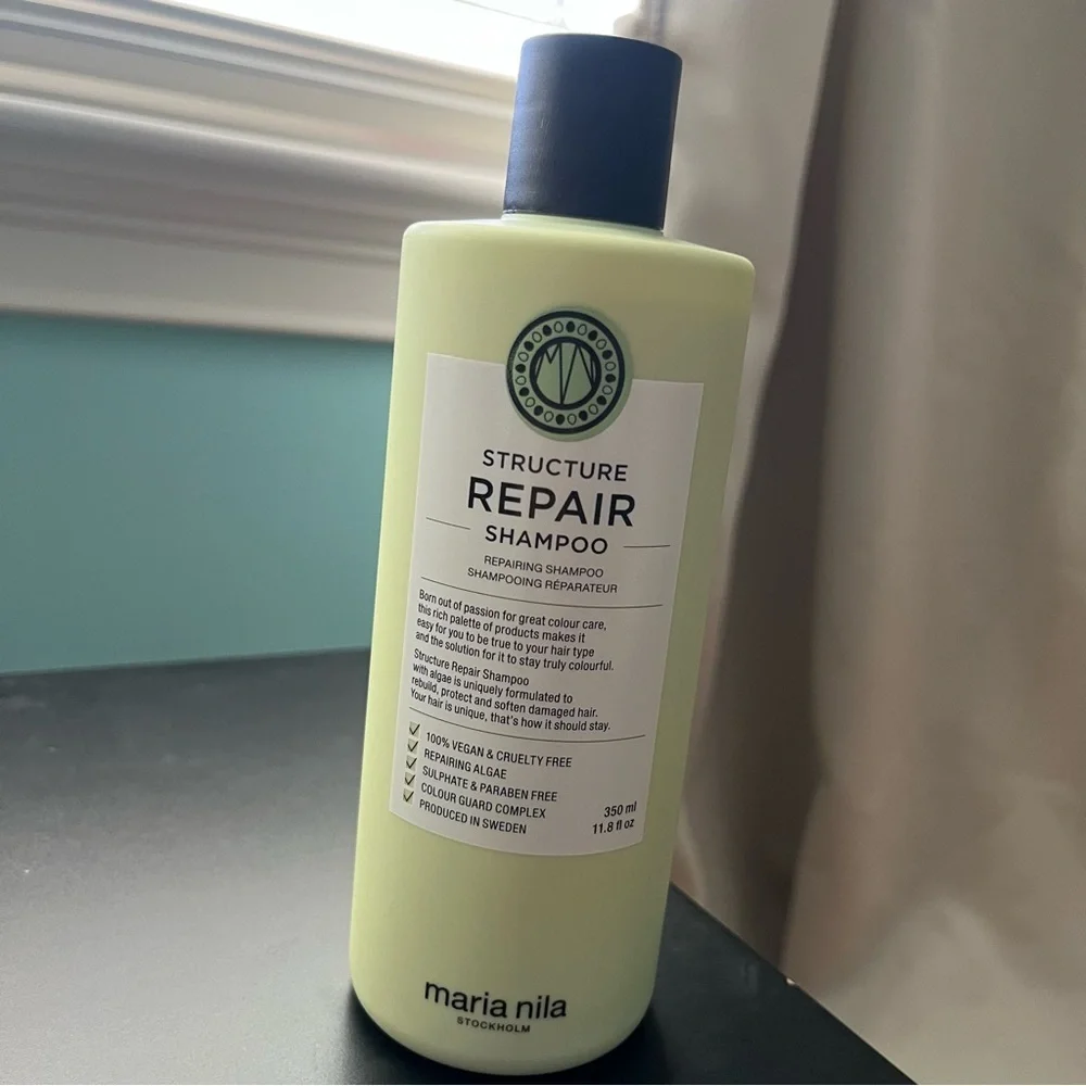 Maria Nila Stockholm Structure Repair Vegan Shampoo Full Size 11.8 Fl Oz NWT